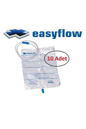 Steril Idrar Torbası Düz Musluk 10 Lu Paket
