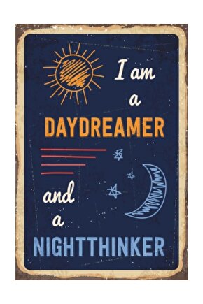 Hayalperest  Retro Vintage Ahşap Poster