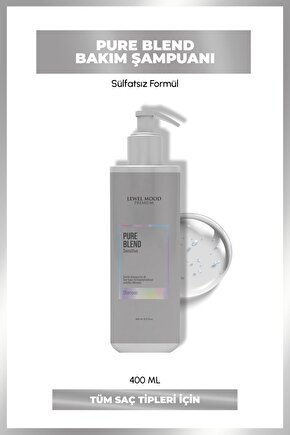 Pure Blend Sensitive Keratin Sonrası Sülfatsız Şampuan 400ml Levelmood Sulfate Free