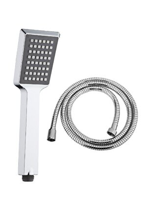 Quadro Duş Başlığı + Siyah Duş Hortumu Duş Takımı Duş Seti