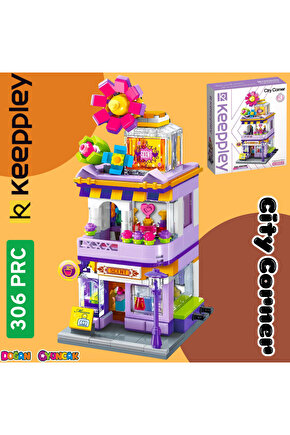 Mikro Blok Parfüm Dükkanı 306 Parça - Lego Setleri - Keeppley Mini Lego - Dükkan Lego - Keeppley Leg