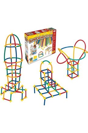 Beyin Geliştirici Eğitici Bambu Çubuklar 300 Parça