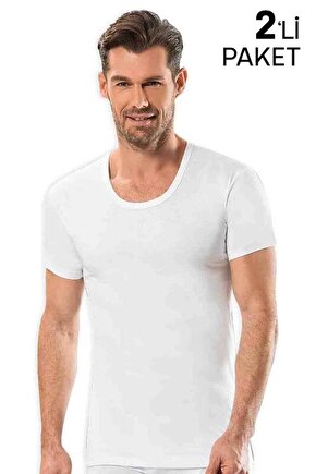 Büyük Beden Fanila 2li 181 | Beyaz