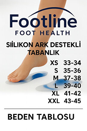 Ark Takviyeli Taban Düşüklüğü Düz Taban Içe Basma Destekli Anatomik Silikon Ayakkabı Tabanlığı