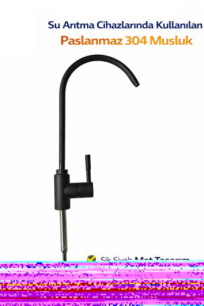 Su Arıtma Muslugu Siyah