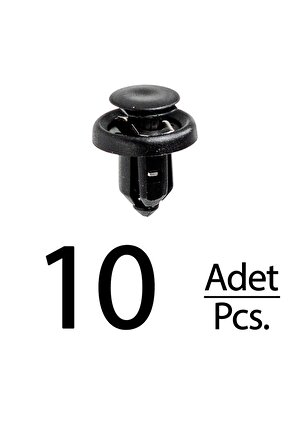 Honda Crosstour Odyssey Piilot için Tampon Klips - 10 Adet