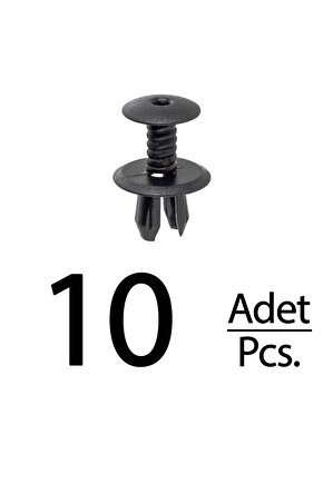 Volkswagen Golf IV,Golf Plus,Golf V,Polo,Passat için Bagaj Döşeme Paneli Klips-10 Adet