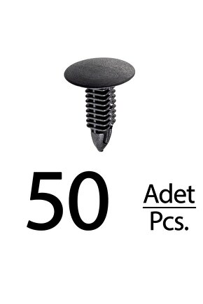 Honda Insight Odyssey Accord Prelude SUZUKI NISSAN için Döşeme Klips - 50 Adet