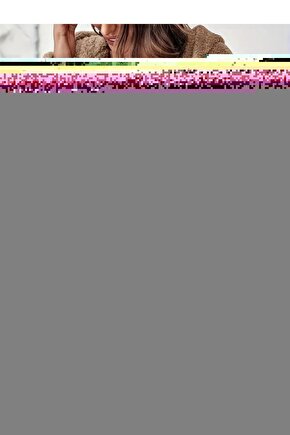 EQURİ Kadın Uzun Kollu Kapşonlu önden Fermuarlı Cepli Welsoft Ceket