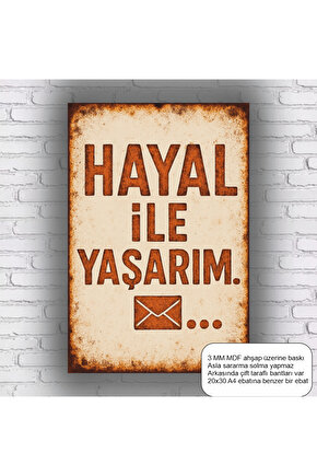 komik esprili sözler duvar yazıları hayal poster retro ahşap poster mdf tablo