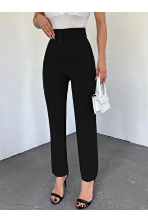 MDB Zra Pileli Havuç Pantolon Siyah