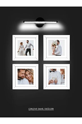 Modern Dekoratif PİLLİ Led duvar Aplik Beyaz Işık ( 1 ADET )