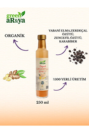 Organik Zencefil Shot 250 ml