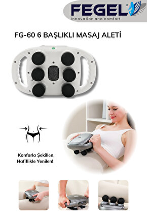 Pulsezen 6x Şarjlı Masaj Tabancası – 6 Başlık, 9 Mod, Derin Kas Gevşetme Ve Rahatlama