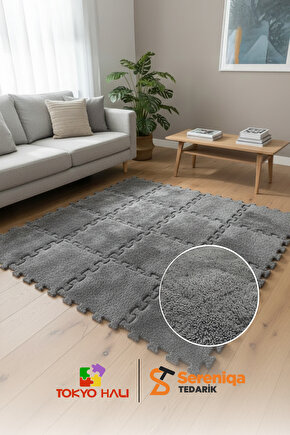 30lu Set Peluş Puzzle Halı, Kendi Tasarımını Oluştur, Yapboz Halı, Peluş Halı