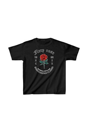 Çocuk Unisex Baskılı T-Shirt - Siyah