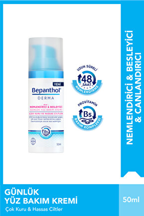 Derma Nemlendirici Besleyici Yüz Bakım Kremi 50 ml