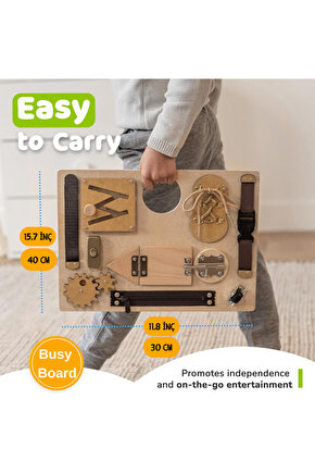 Aktivite Tahtası, İnce Motor Becerilerini Geliştirmek İçin 10 Aktiviteli Duyusal Oyuncak