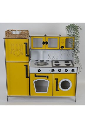 Ahşap Oyuncak Mutfak Buzdolaplı