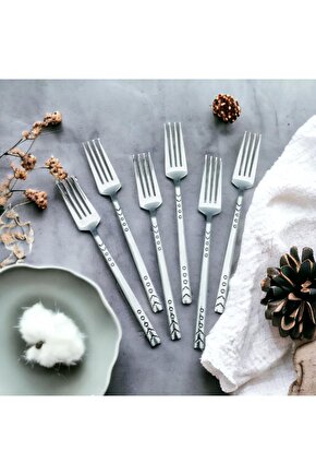 12li Damla Yemek Çatalı