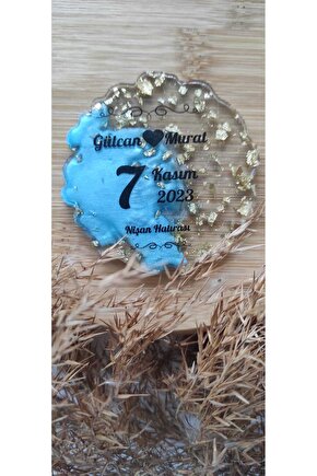 Epoksi Hediyelik Magnet Özel Tasarım Baskı-10 Adet Söz-nişan-nikah-kına-mevlüt-mezuniyet Hatırası