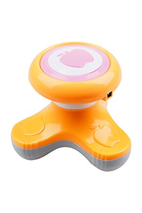 Mini Masaj Aleti Usbli Pilli Masaj Aleti Turuncu Taşınabilir