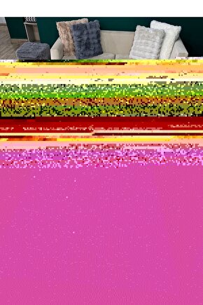 Modern Yumuşak Dokulu Tüy Dökmez Yıkanabilir Tavşan Tüyü Peluş Halı Krem