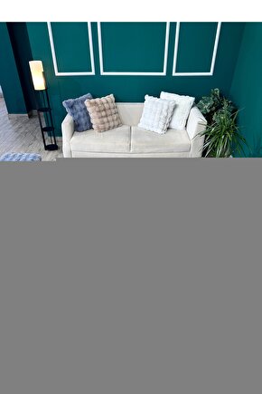 Unisex Bisiklet Yaka Baskılı Oversize T-Shirt - Beyaz