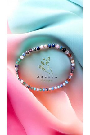 Doğal Taş Fasetli Kristal Kolye