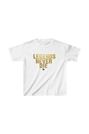 Unisex Çocuk Baskılı T-Shirt - Beyaz