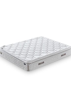 Zambak Modeli Çift Kişilik Pedli Paket Yaylı Full Ortopedik Antibakteriyel Yatak