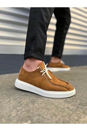 JY170 Tornado Bağcıklı Süet Erkek Günlük Spor Klasik Ayakkabı SBT - Taba