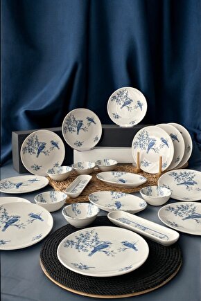 Serenat 22 Parça 12 Kişilik Porselen Kahvaltı Takımı