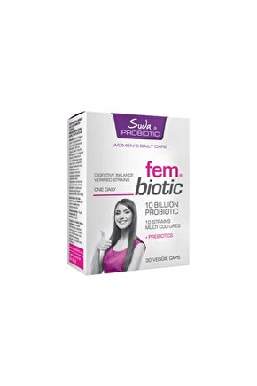 Suda Vitamin For Women Probiotics Fembiotic 30 Kapsül