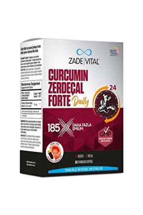 Zade Vital Curcumin Zerdeçal Forte Daily 60 Yumuşak Kapsül