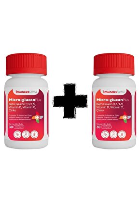 Micro Glucan Plus 30 Kapsül 2li Paket