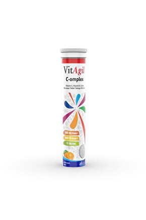Vitamin C + D ve Çinko | C-omplex 20 Efervesan Tablet