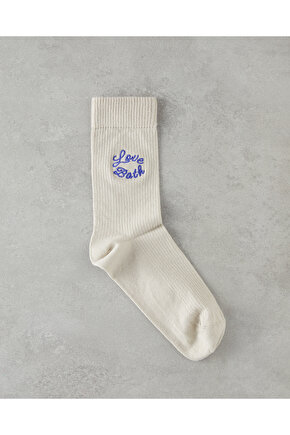 Love Bath Erkek Çorap 40-44 Krem