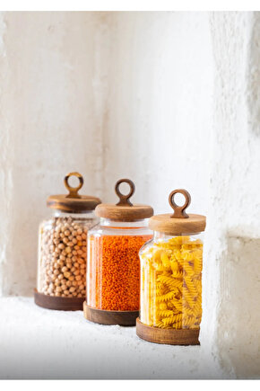 Ring 3lü Akasya Kapaklı Kavanoz Seti