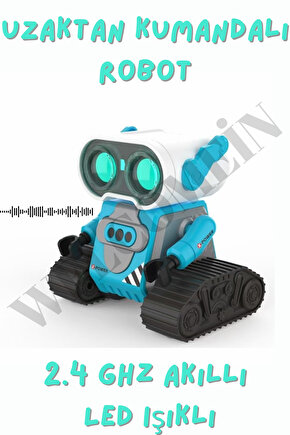 Oyuncak Sesli ve Işıklı Uzaktan Kumandalı Full Fonksiyon USB Şarjlı El Kontrollü 2.4G Robot Araba
