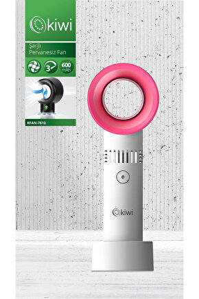 Kfan-7610 Şarjlı Pervanesiz Taşınabilir El Fanı