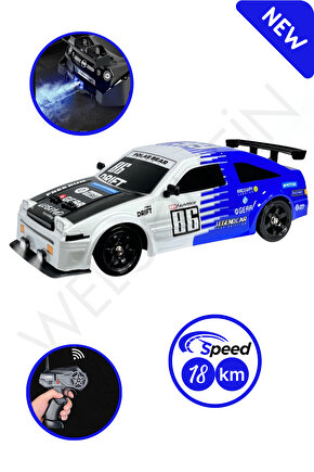 Oyuncak 2.4 GHZ Uzaktan Kumandalı Şarjlı 1:16 4X4 Buhar Atan Sesli ve Işıklı Drift ve Yarış Arabası