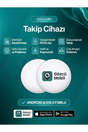 Mini Ios Android Uyumlu Airtag Geçmişe Dönük Konum Gps Araç Motor Çocuk Gizli Takip Cihazı