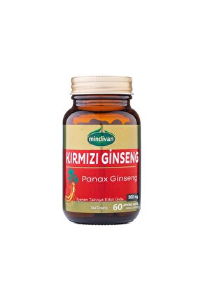 Kırmızı Ginseng Ekstraktı 60 Kapsül Panax Ginseng Red Ginseng