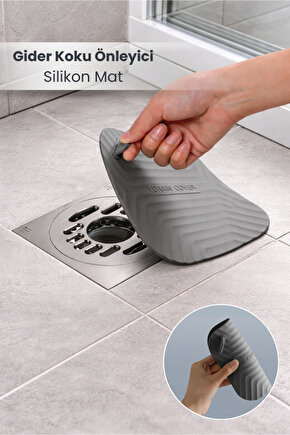 Koku Önleyici Silikon Mat Banyo Mutfak Lavabo Balkon Gider Tıpası Kapağı