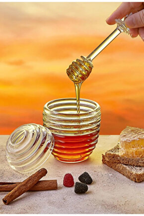 Kristal Bal ve Reçel Kavanozu Kova Şekilli