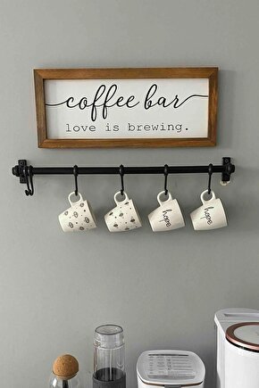 Siyah Metal Mutfak Banyo Askısı Çok Amaçlı Askı Ferforje Metal Askı Fintorp Model