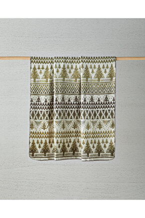 Noble pine Akrilik Pamuklu Tv Battaniyesi 130x170 cm Yeşil