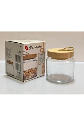 43573 Woody Bambulu Kavanoz 575 cc