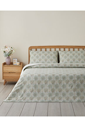 Serenade Kolay Ütülenir Çift Kişilik Nevresim Seti 200x220 cm Yeşil